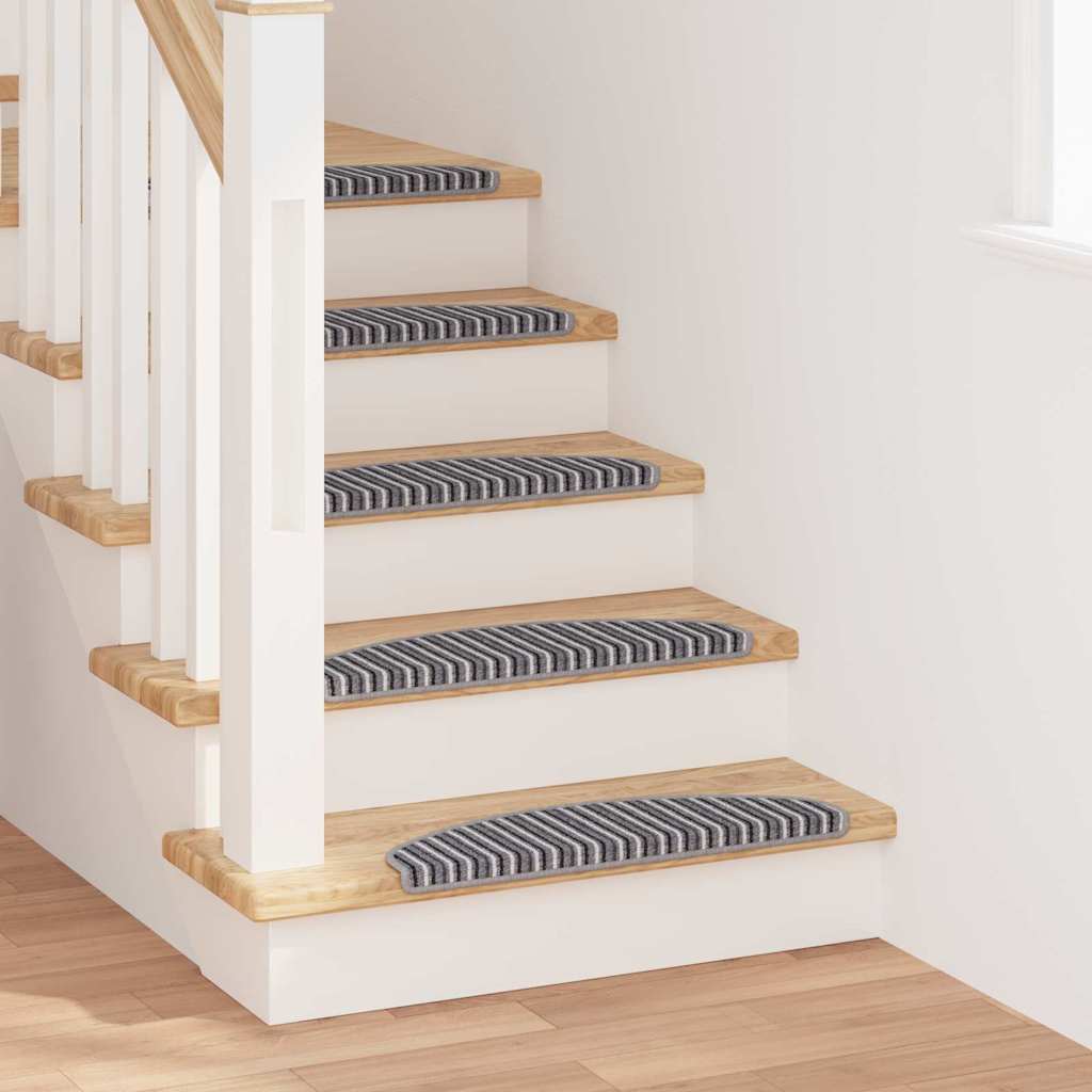 Selbstklebende Treppenschoner 15 pcs Grau 65 x 21 x 4 cm