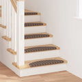 Selbstklebende Treppenschoner 15 pcs Braun 65 x 21 x 4 cm