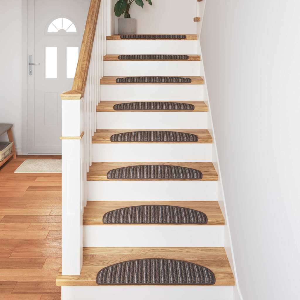 Selbstklebende Treppenschoner 15 pcs Braun 65 x 21 x 4 cm