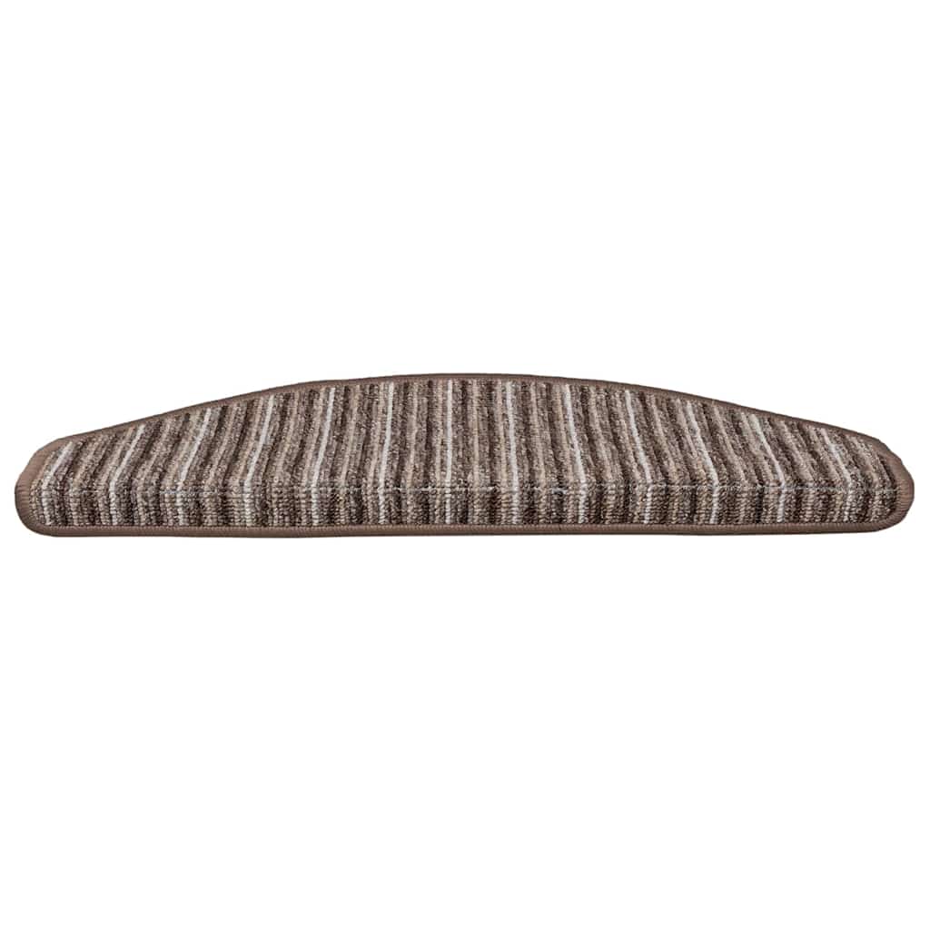 Selbstklebende Treppenschoner 15 pcs Braun 65 x 21 x 4 cm