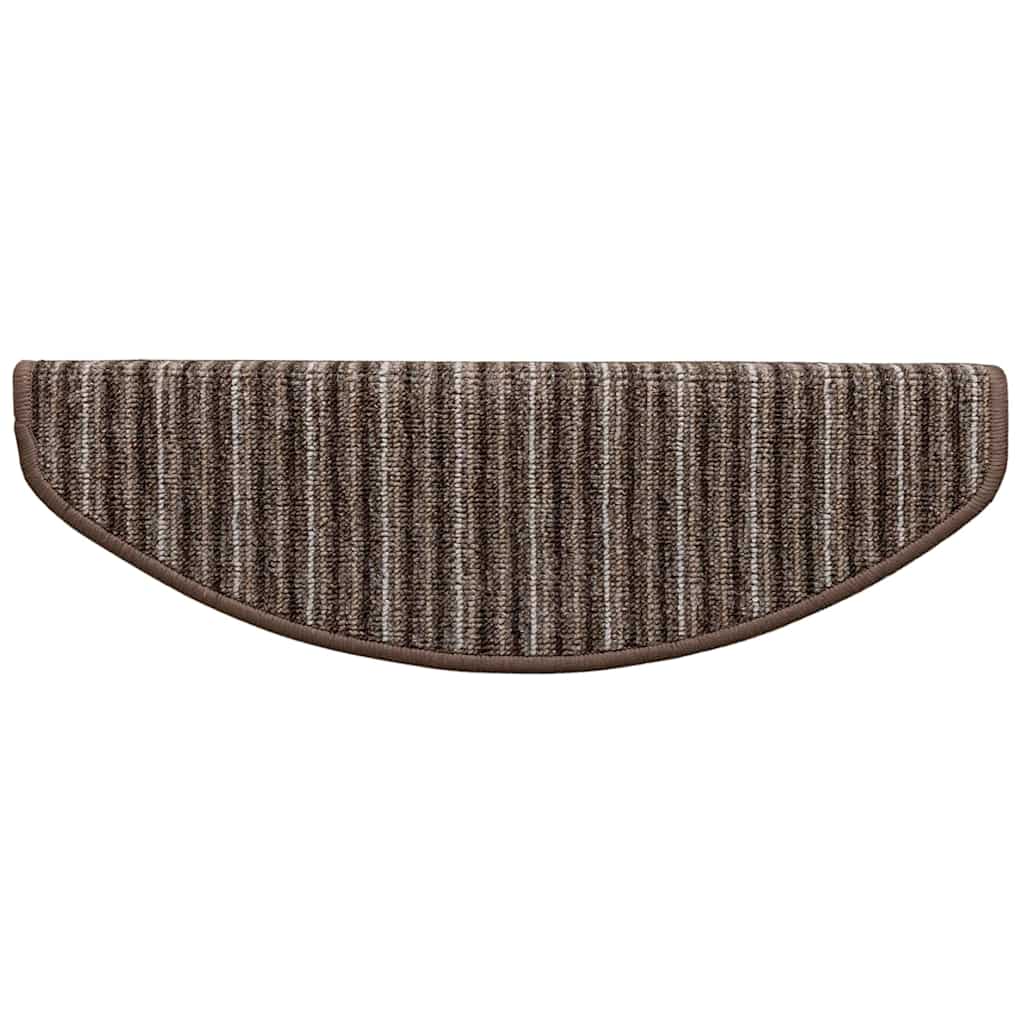 Selbstklebende Treppenschoner 15 pcs Braun 65 x 21 x 4 cm