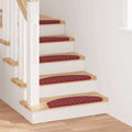 Selbstklebende Treppenschoner 15 pcs Rot 65 x 21 x 4 cm