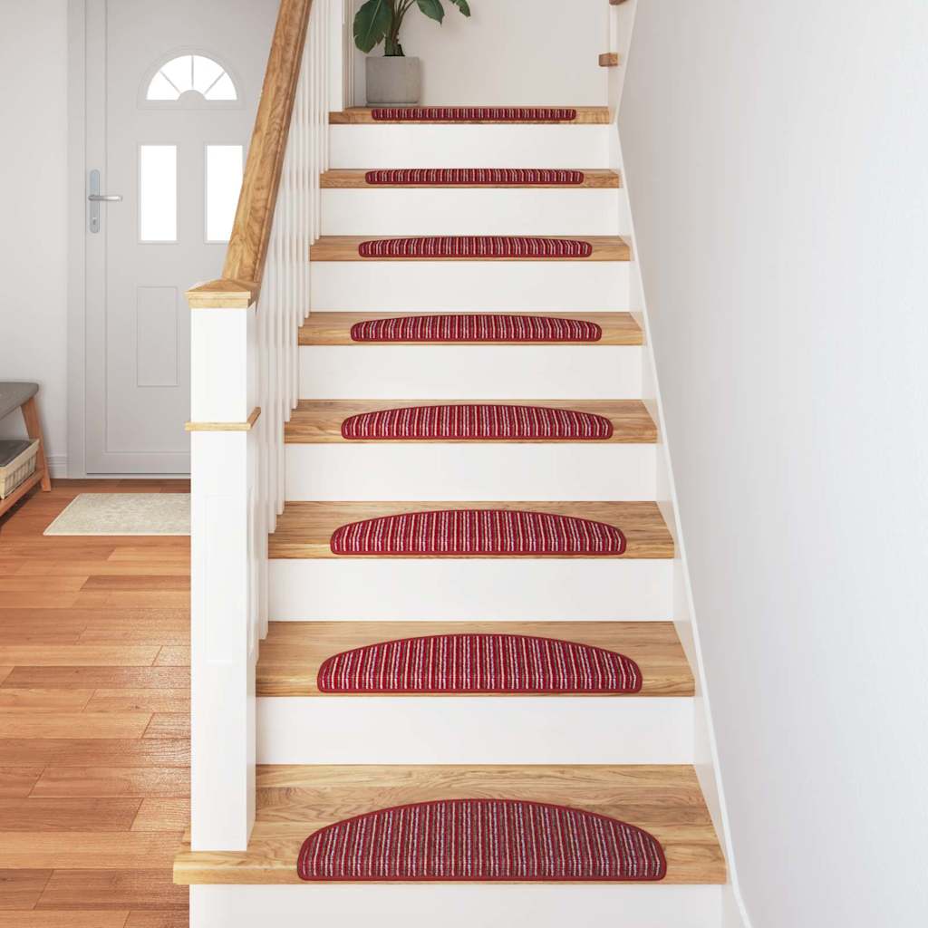 Selbstklebende Treppenschoner 15 pcs Rot 65 x 21 x 4 cm