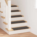 Selbstklebende Treppenschoner 15 pcs Anthrazit 65 x 21 x 4 cm