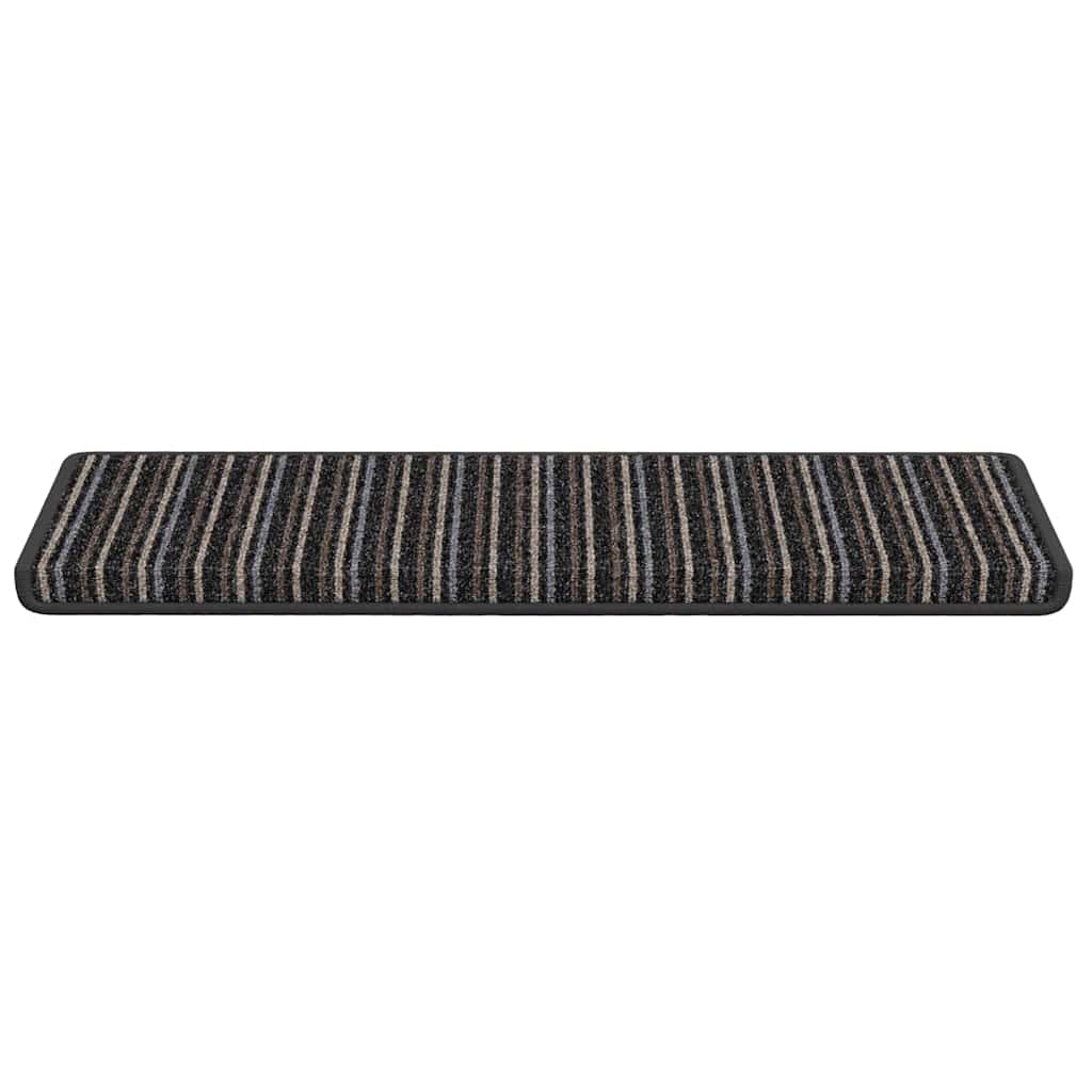 Selbstklebende Treppenschoner 15 pcs Anthrazit 65 x 21 x 4 cm