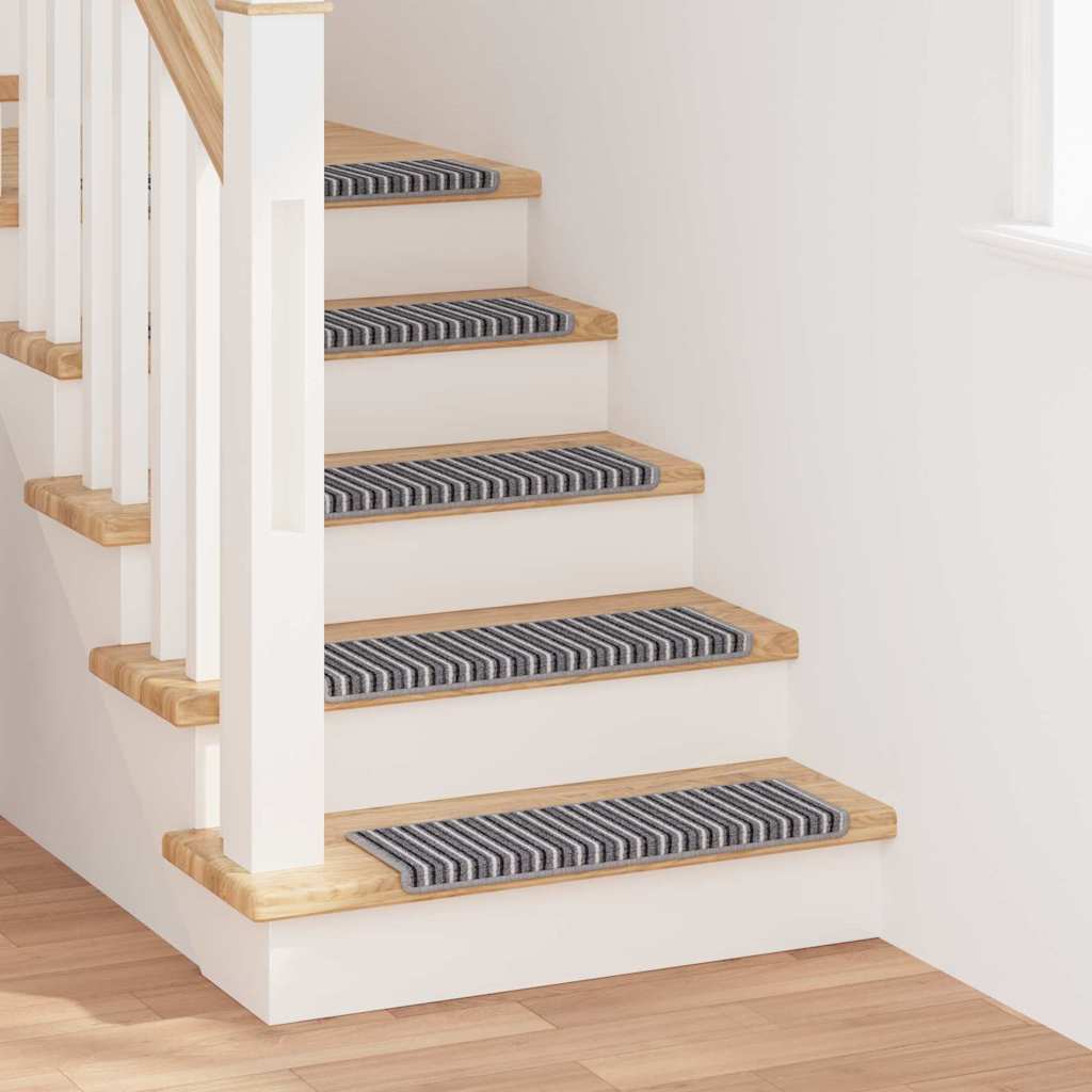 Selbstklebende Treppenschoner 15 pcs Grau 65 x 21 x 4 cm