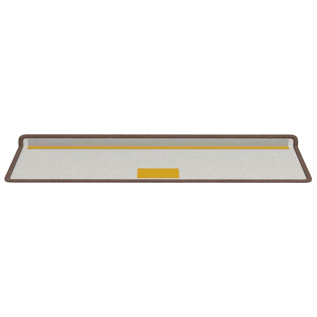 Selbstklebende Treppenschoner 15 pcs Braun 65 x 21 x 4 cm