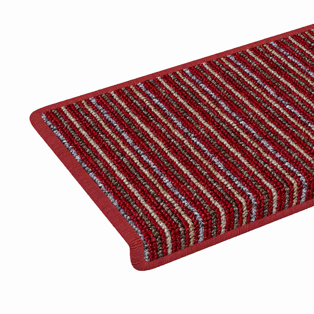 Selbstklebende Treppenschoner 15 pcs Rot 65 x 21 x 4 cm