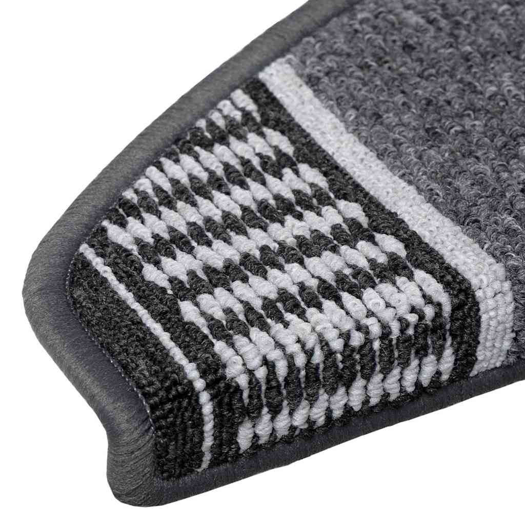 Selbstklebende Treppenschoner 15 pcs Anthrazit 65 x 21 x 4 cm
