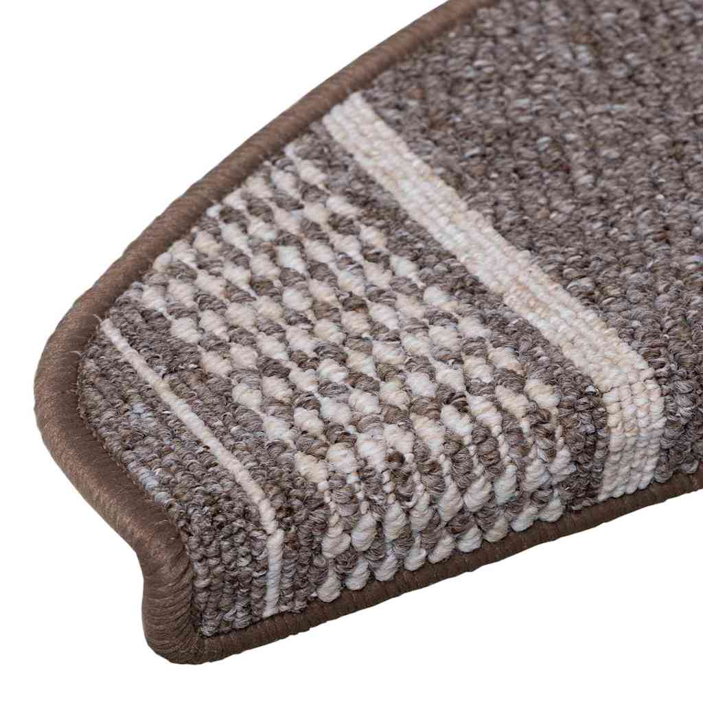 Selbstklebende Treppenschoner 15 pcs Braun 65 x 21 x 4 cm