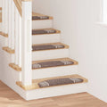 Selbstklebende Treppenschoner 15 pcs Braun 65 x 21 x 4 cm
