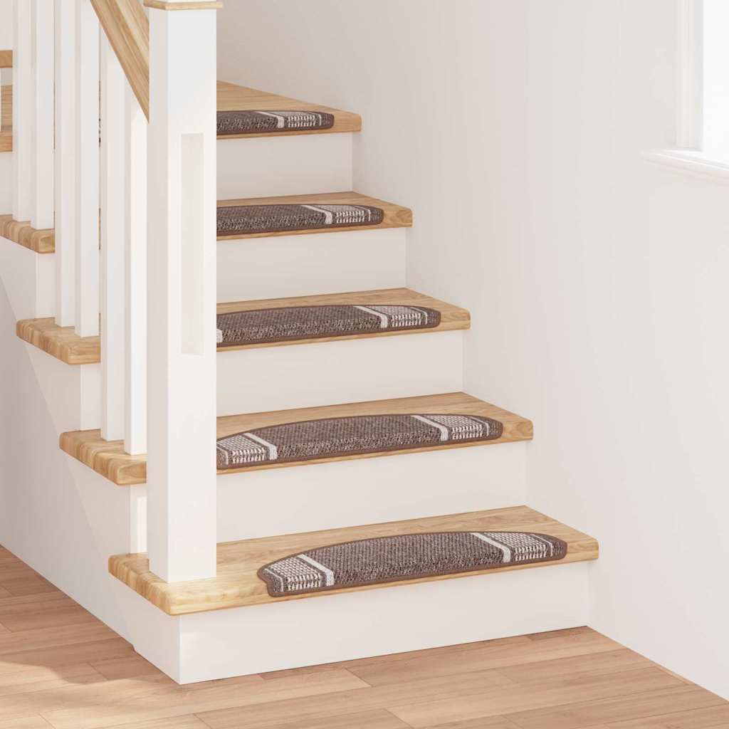Selbstklebende Treppenschoner 15 pcs Braun 65 x 21 x 4 cm