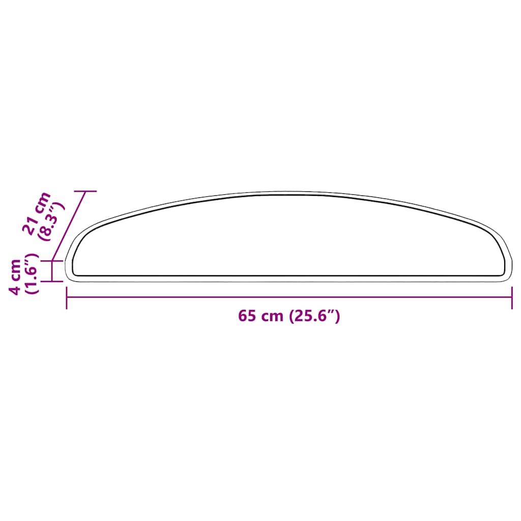 Selbstklebende Treppenschoner 15 pcs Braun 65 x 21 x 4 cm