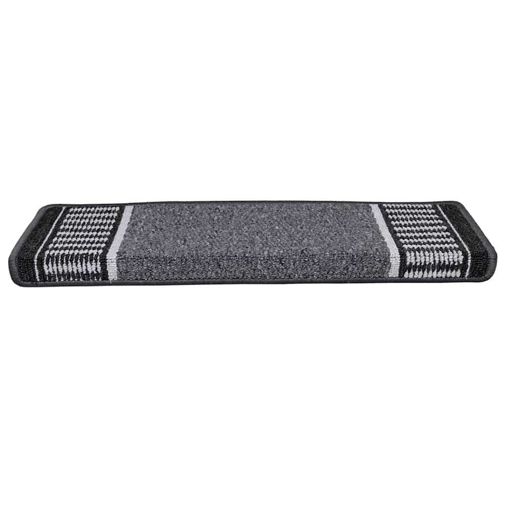 Selbstklebende Treppenschoner 15 pcs Anthrazit 65 x 21 x 4 cm