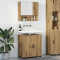 Badezimmermöbel-Set 2 Stk. Artisan-Eiche 61 x 35 x 64 cm