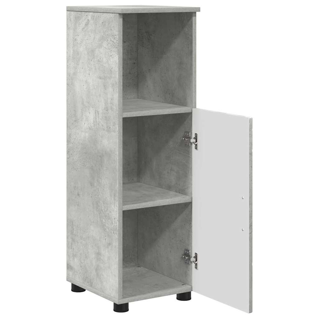 Badezimmermöbel Set Wandmontiert 3 pcs Betongrau Holzwerkstoff