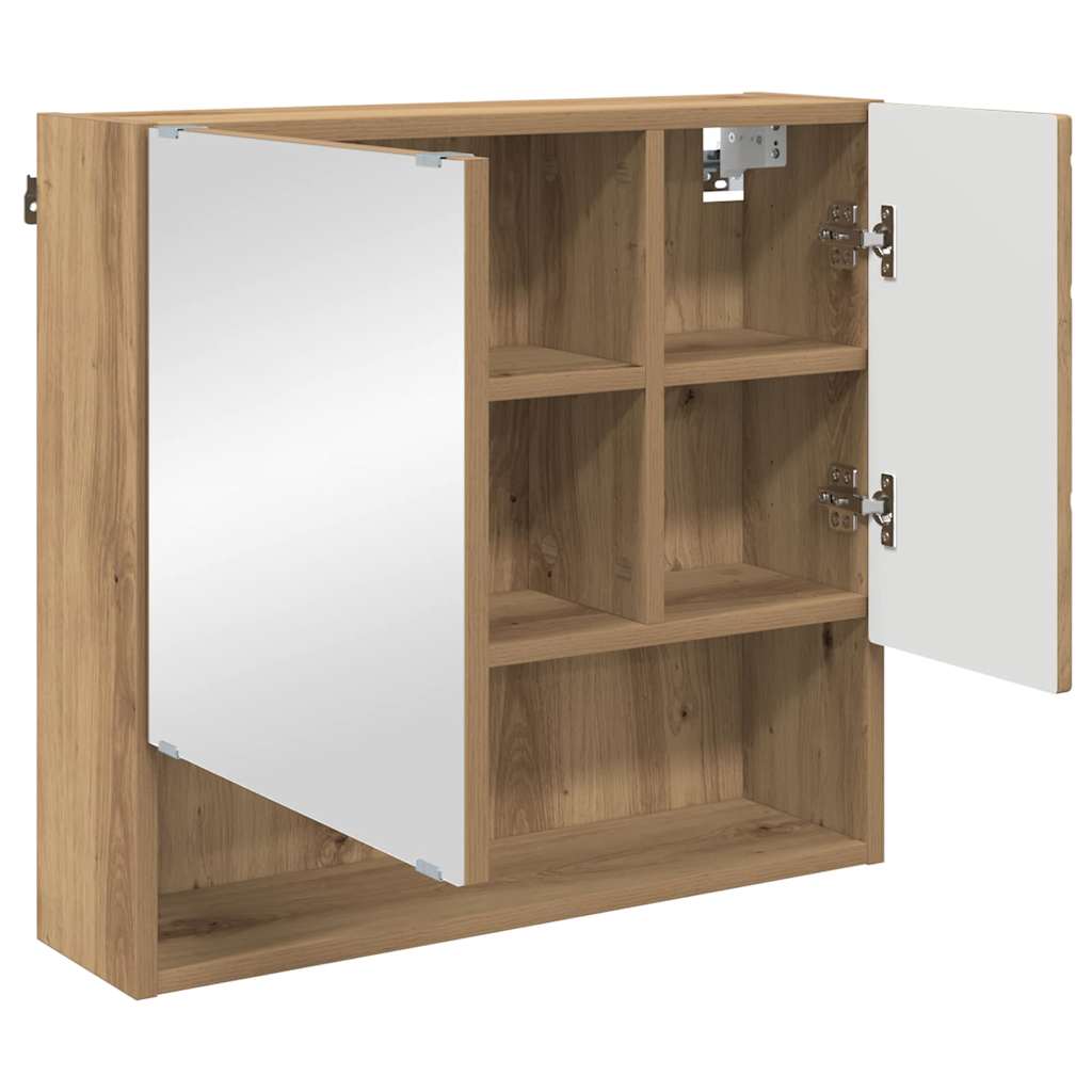 Badezimmermöbel-Set 3 Stk. Artisan-Eiche 61 x 35 x 64 cm