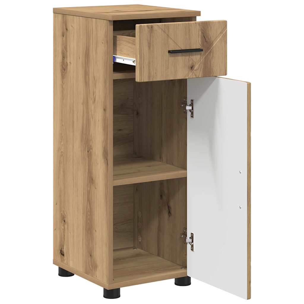 Badezimmermöbel-Set 3 Stk. Artisan-Eiche 61 x 35 x 64 cm