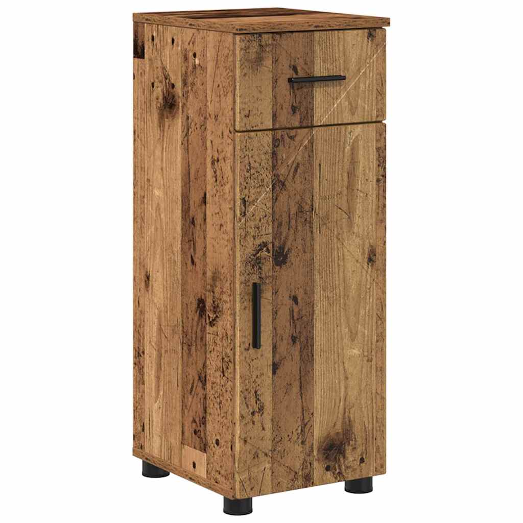 Badezimmermöbel-Set 4 pcs Altholz Holzwerkstoff & Metall