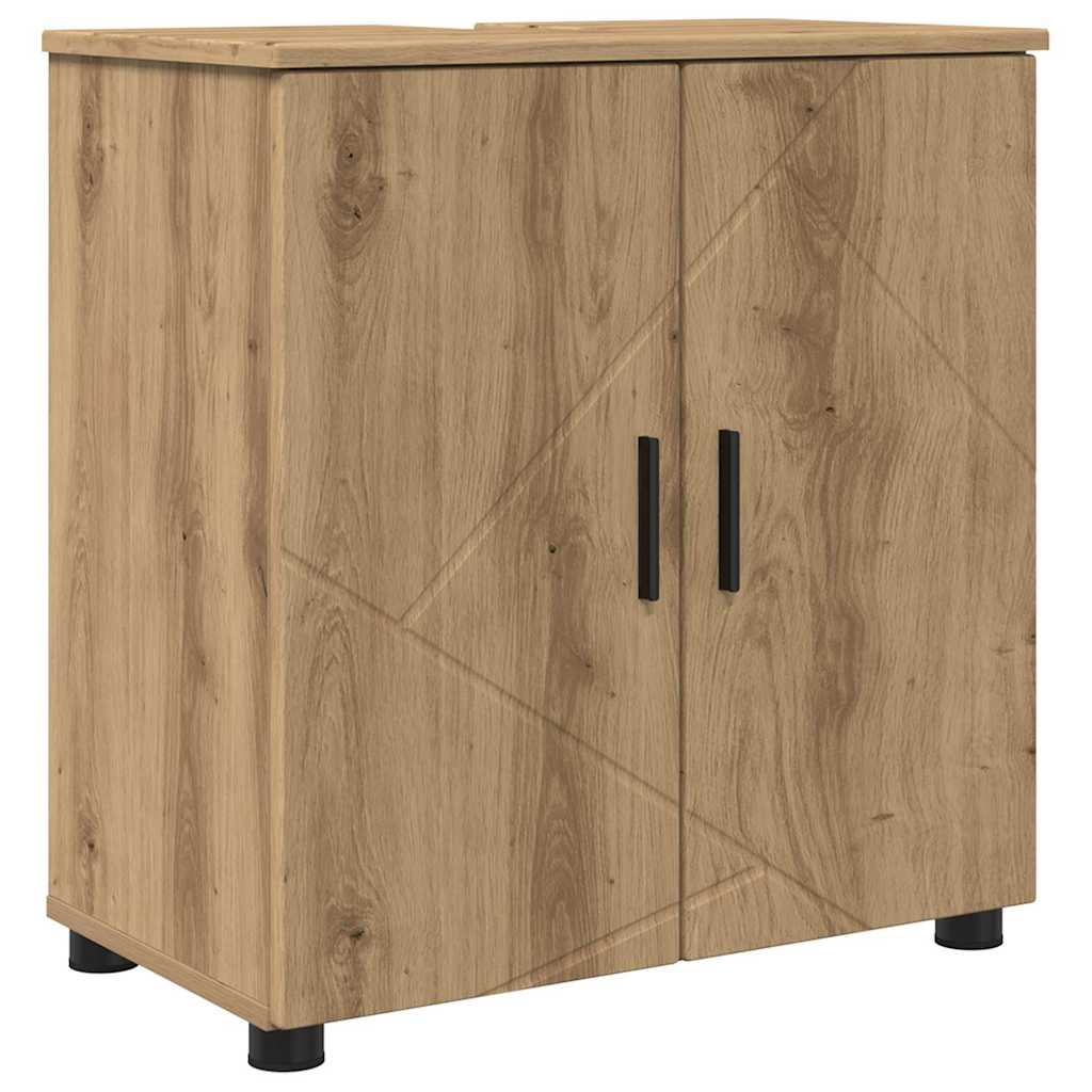 Badezimmermöbel-Set 4 Stk. Artisan-Eiche 61 x 35 x 64 cm