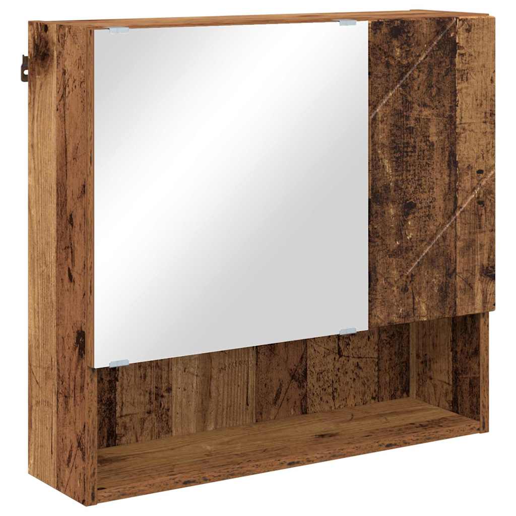 Badezimmermöbel-Set 5 pcs Altholz Holzwerkstoff & Metall