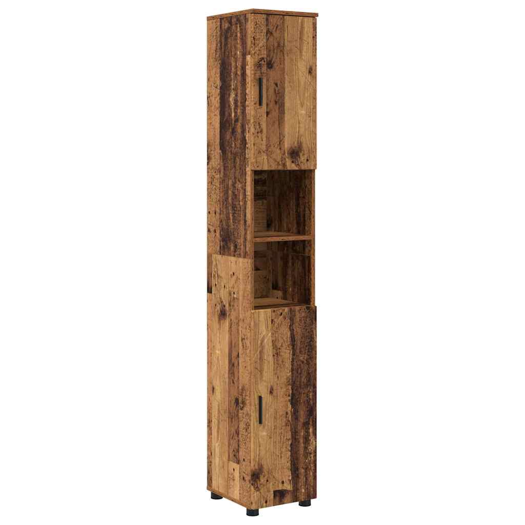 Badezimmermöbel-Set 5 pcs Altholz Holzwerkstoff & Metall