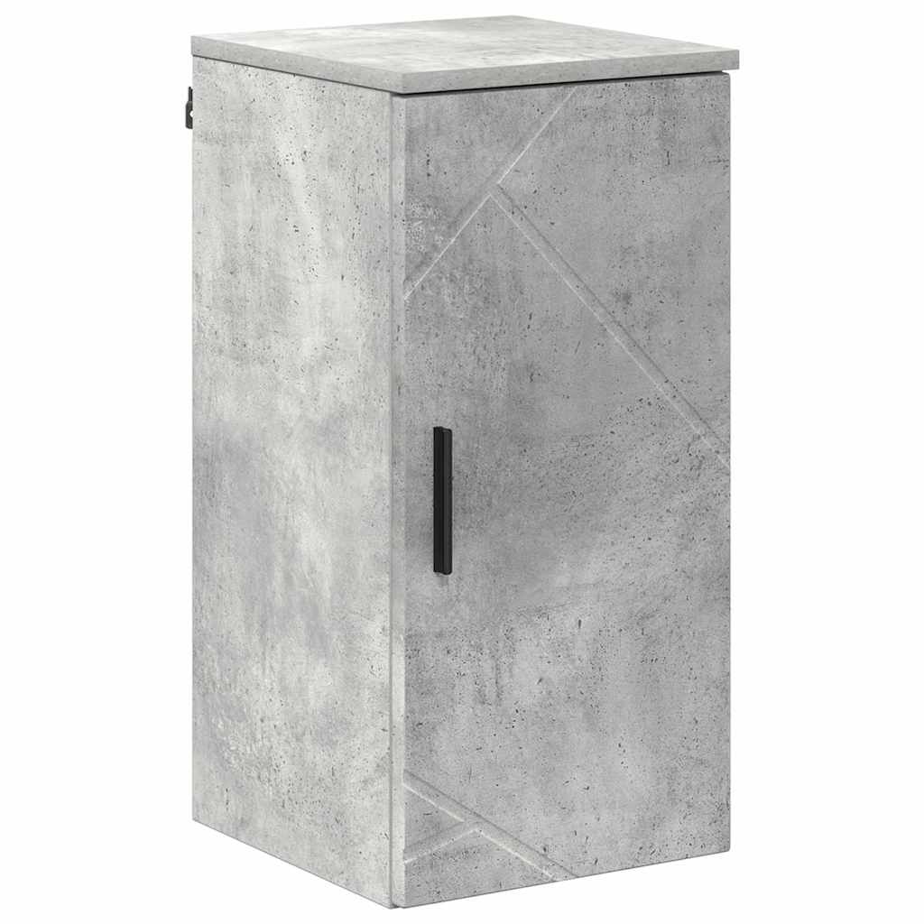 Badezimmermöbel-Set 5 pcs Beton Grau Holzwerkstoff & Metall
