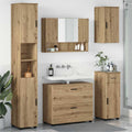 Badezimmermöbel-Set 5 Stk. Artisan-Eiche 35 x 30 x 192 cm