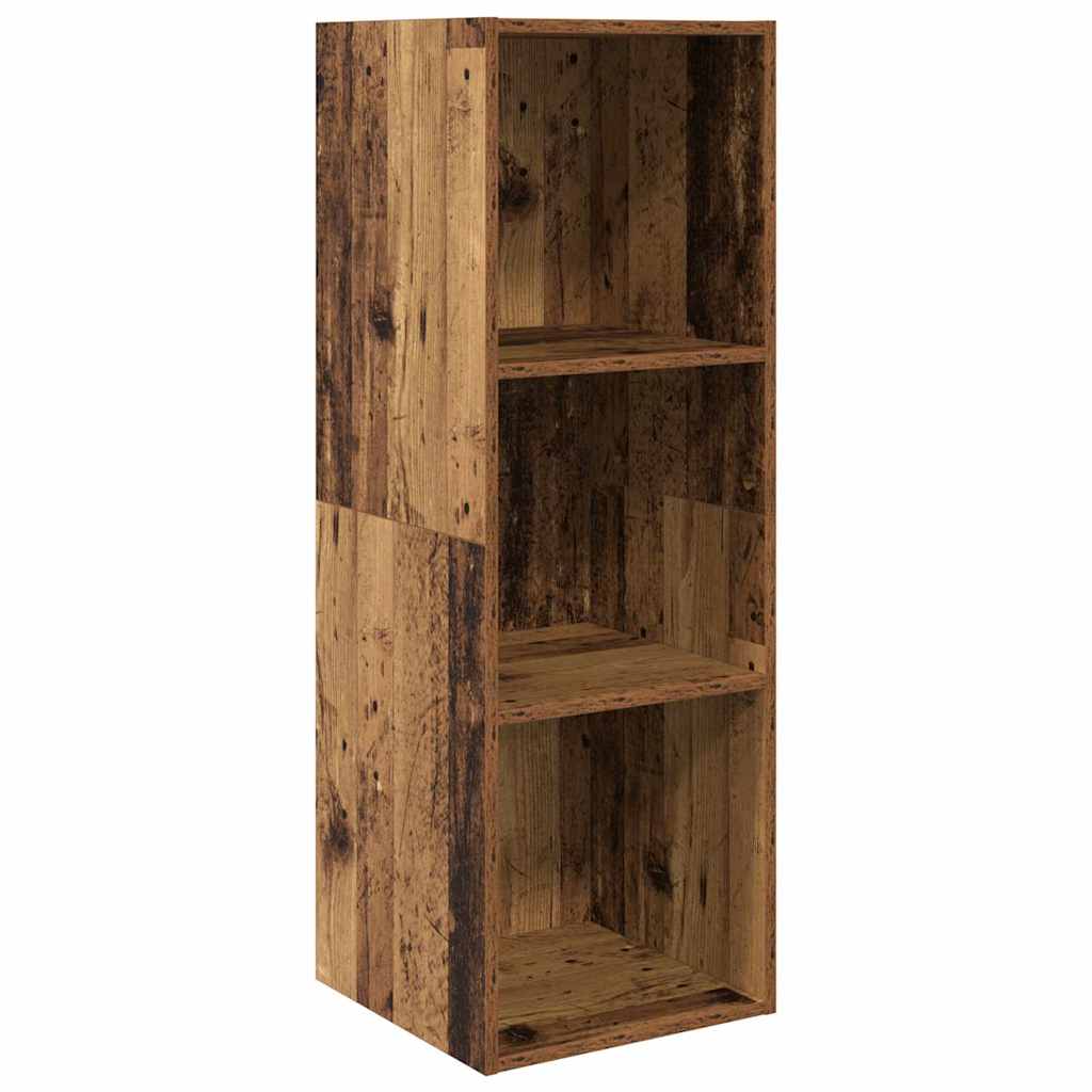 TV-Schrankset Wandmontiert 3 pcs Altholz Holzwerkstoff