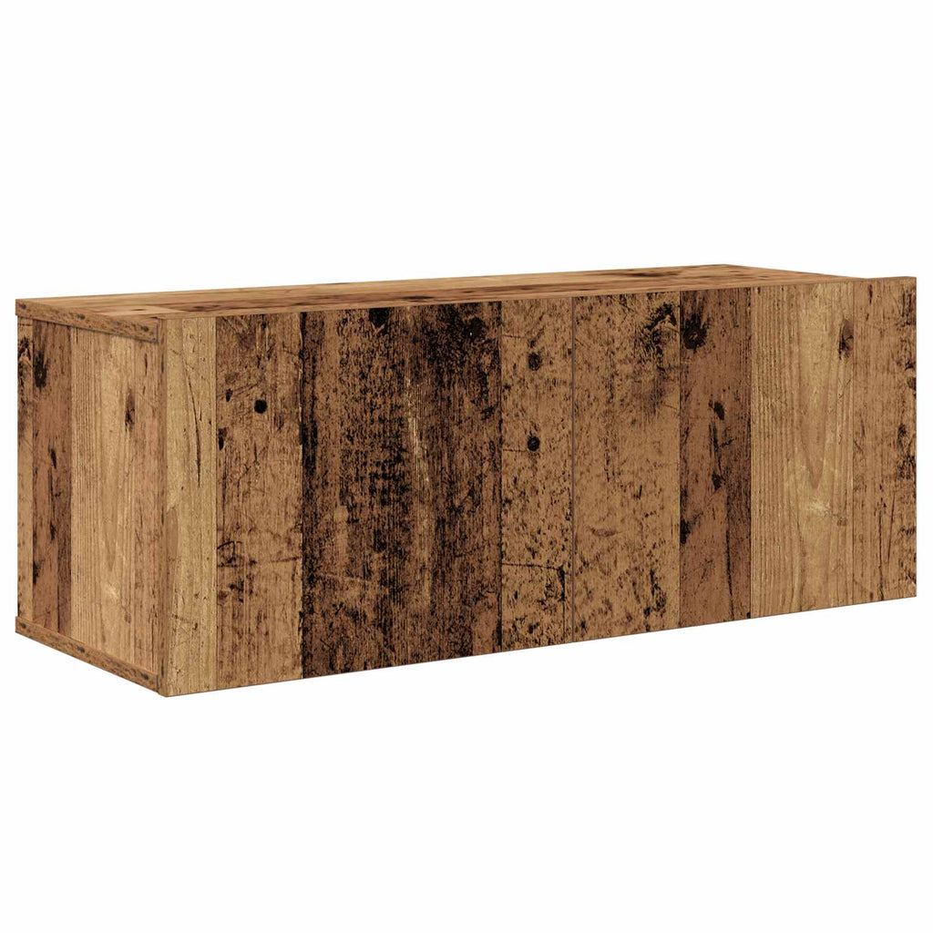 TV-Schrankset Wandmontiert 3 pcs Altholz Holzwerkstoff