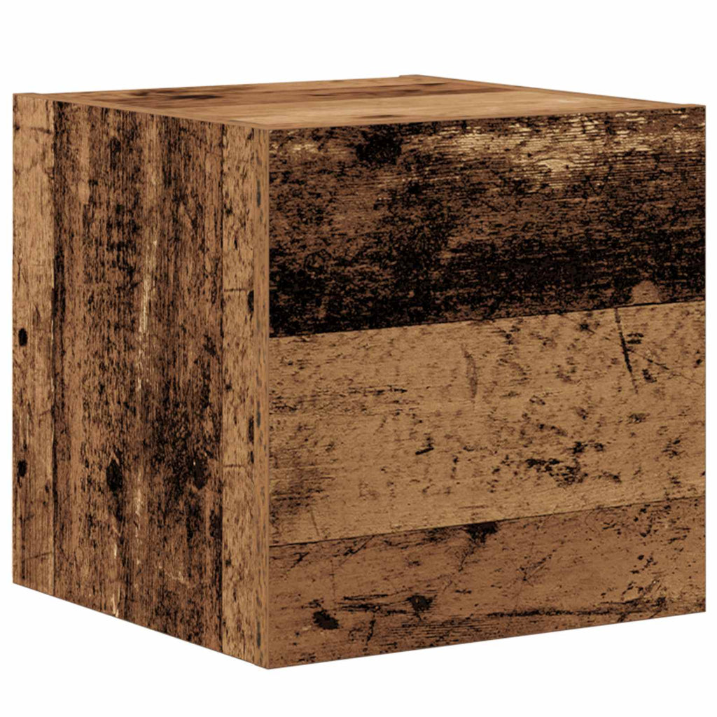 TV-Schrankset Wandmontiert 3 pcs Altholz Holzwerkstoff