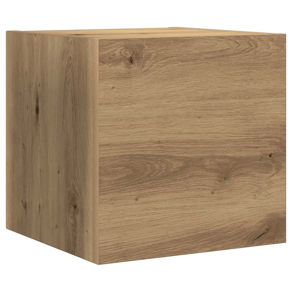 TV-Schrankset Wandmontiert 3 pcs Artisan-Eiche Holzwerkstoff