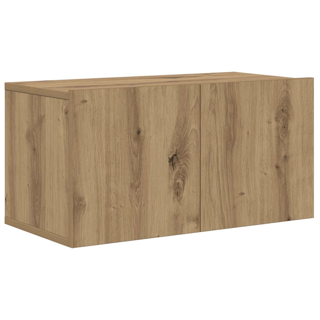 TV-Schrankset Wandmontiert 3 pcs Artisan-Eiche Holzwerkstoff