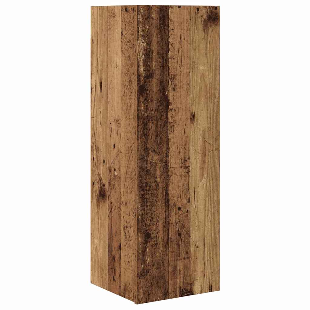 TV-Schrankset Wandmontiert 10 pcs Altholz Holzwerkstoff