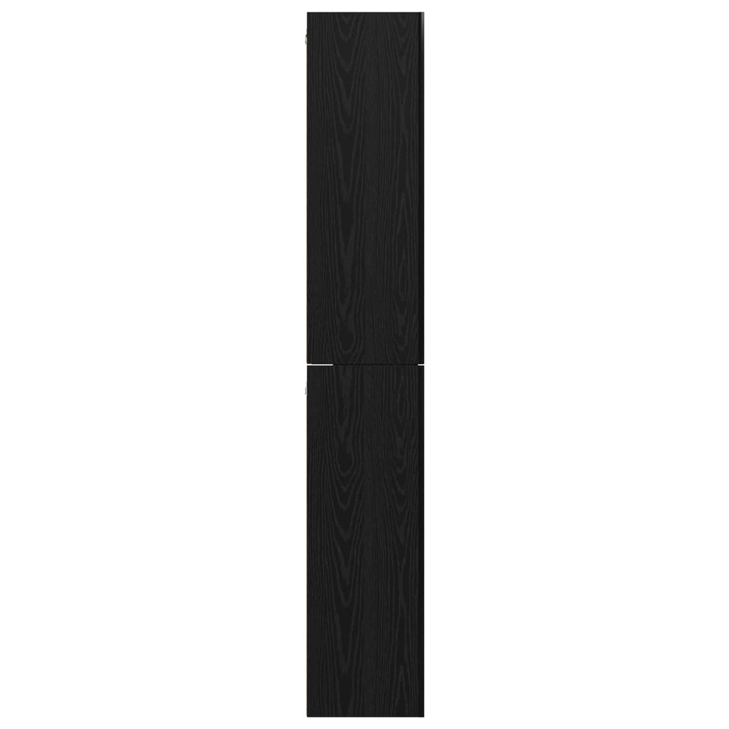 TV-Schrankset 10 pcs Schwarz Eichen-Optik Holzwerkstoff