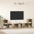 TV-Schrankset Wandmontiert 6 pcs Artisan-Eiche Holzwerkstoff