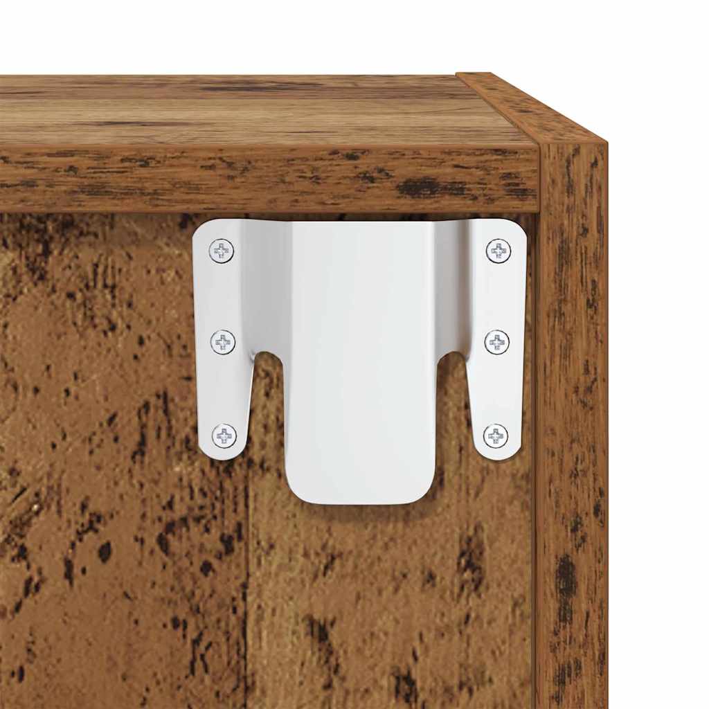 TV-Schrank Set Wandmontiert 2 pcs Altholz Holzwerkstoff
