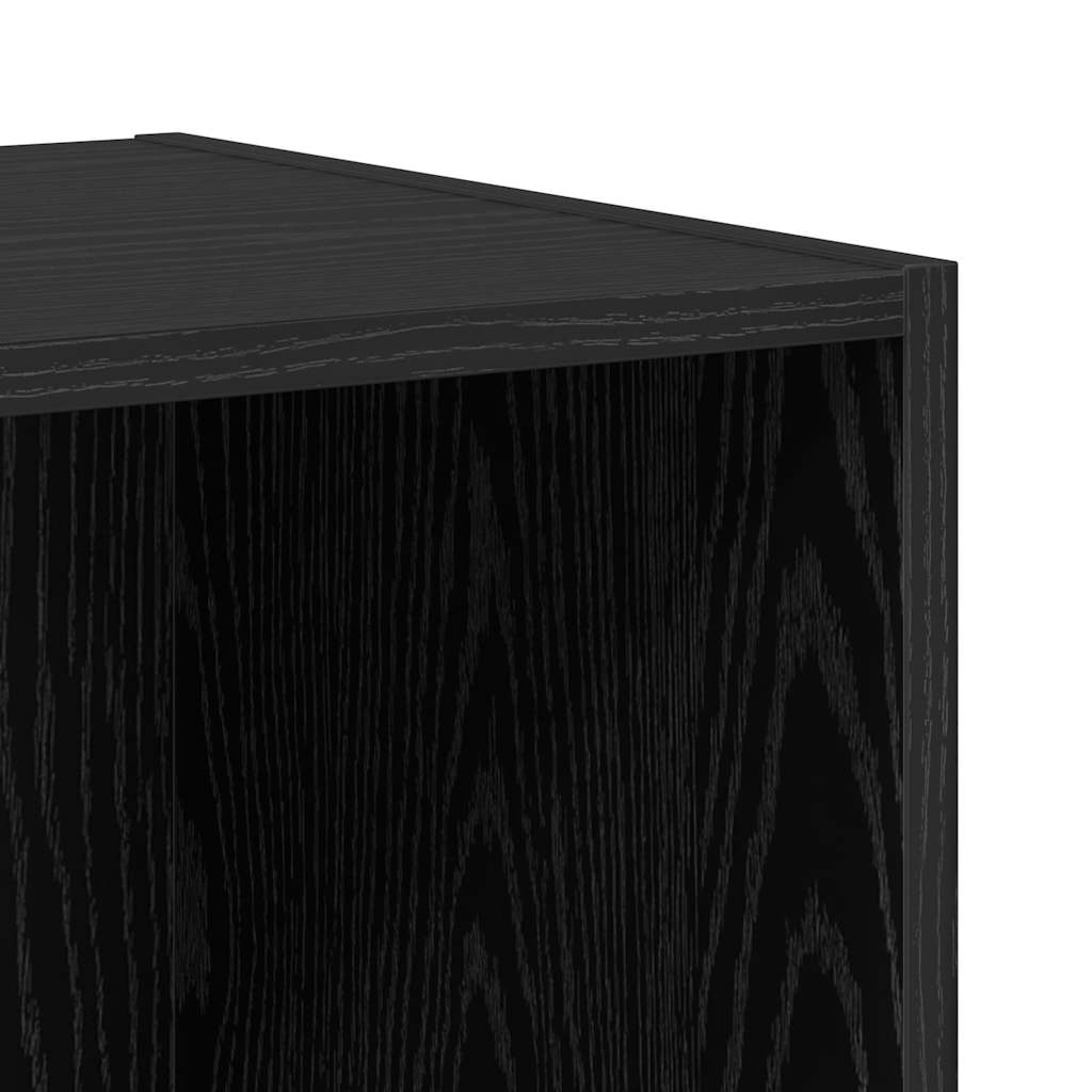 TV-Schrank Set 2 pcs Schwarz Eichen-Optik Holzwerkstoff