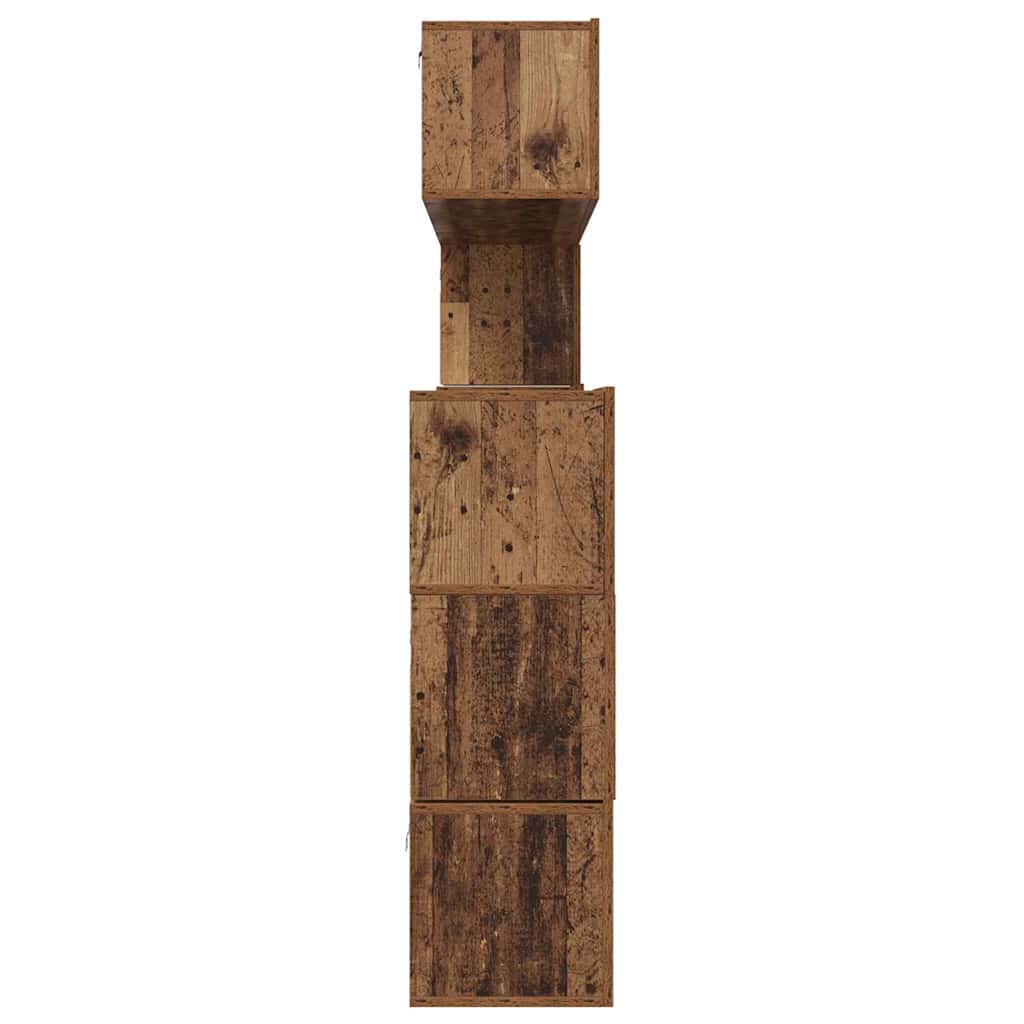 TV-Schrankset Wandmontiert 8 pcs Altholz Holzwerkstoff