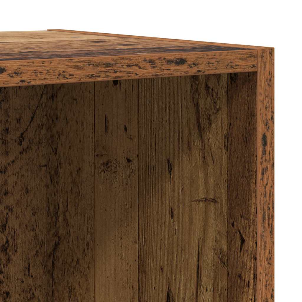 TV-Schrankset Wandmontiert 4 pcs Altholz Holzwerkstoff