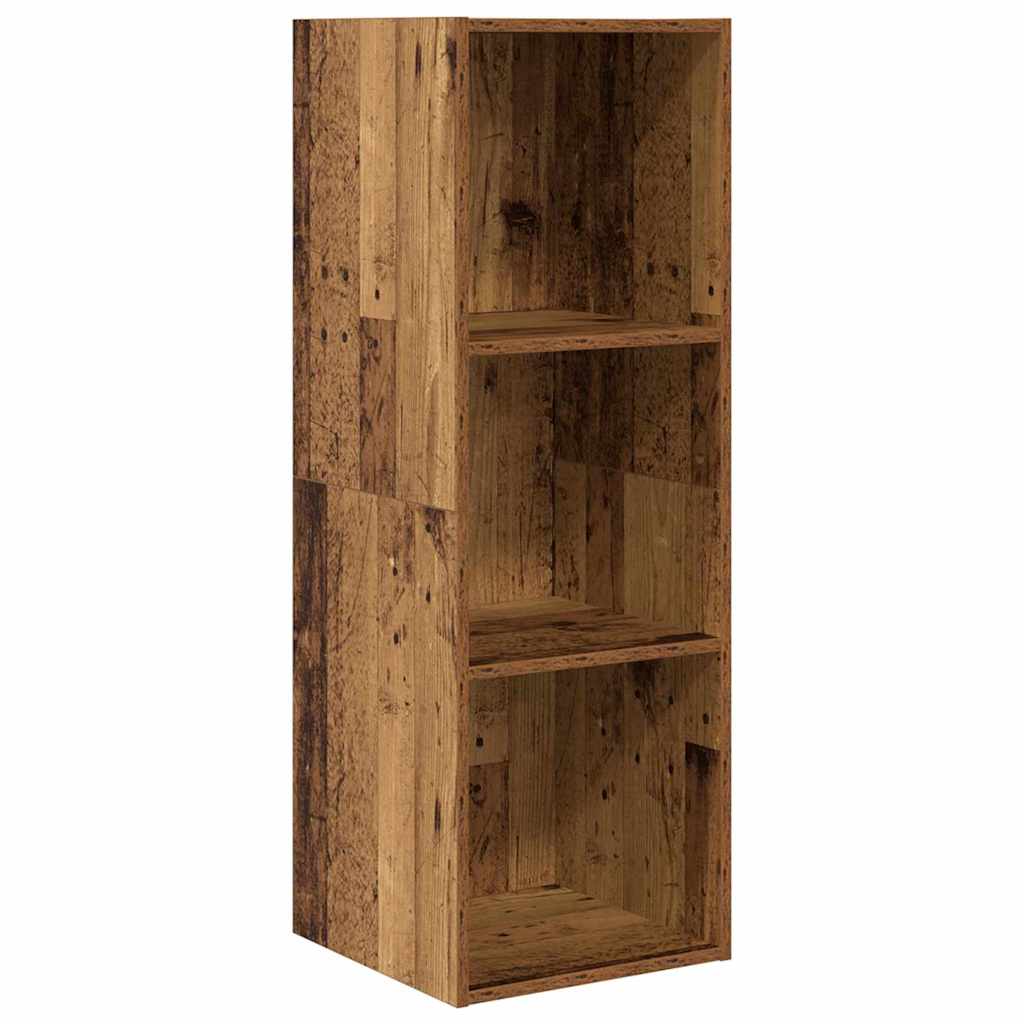 TV-Schrankset Wandmontiert 4 pcs Altholz Holzwerkstoff