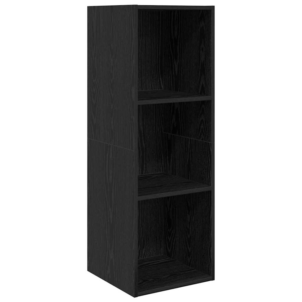 TV-Schrankset 4 pcs Schwarz Eichen-Optik Holzwerkstoff