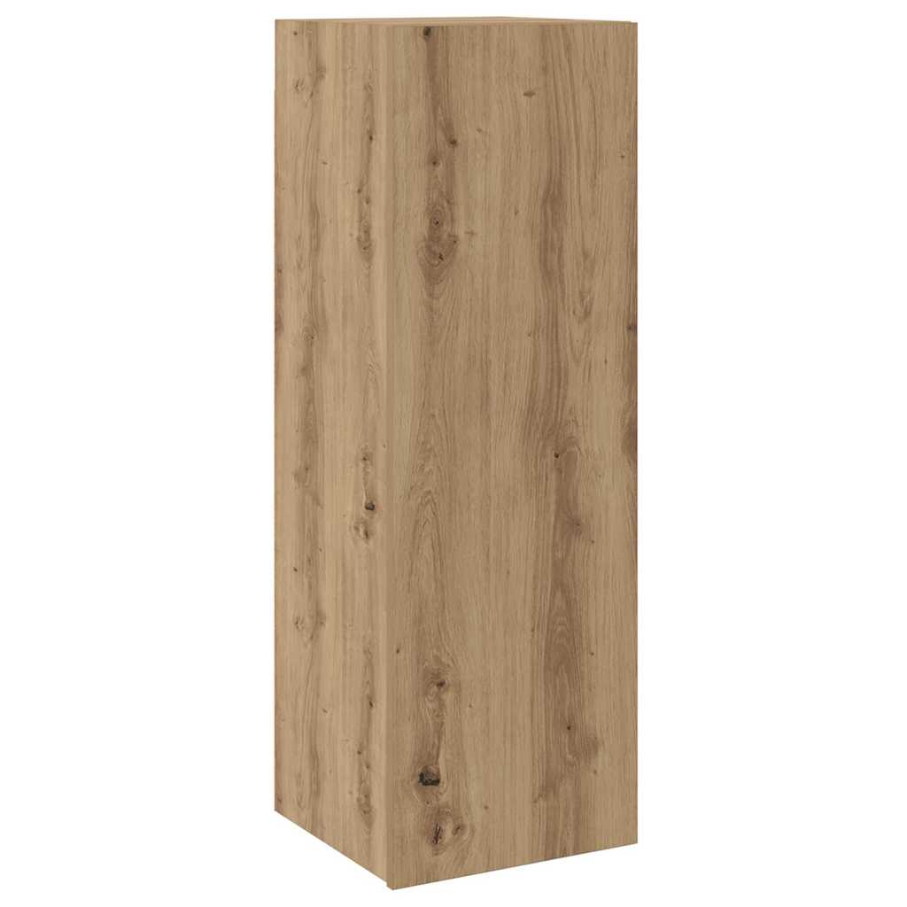 TV-Schrankset Wandmontiert 6 pcs Artisan-Eiche Holzwerkstoff