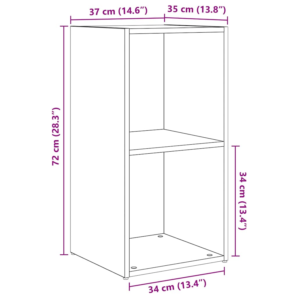 TV-Schrank Set 8 pcs Schwarz Eichen-Optik Holzwerkstoff