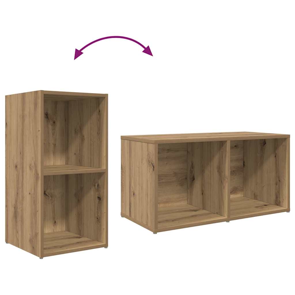 TV-Schrank Set Wandmontiert 8 pcs Artisan-Eiche Holzwerkstoff
