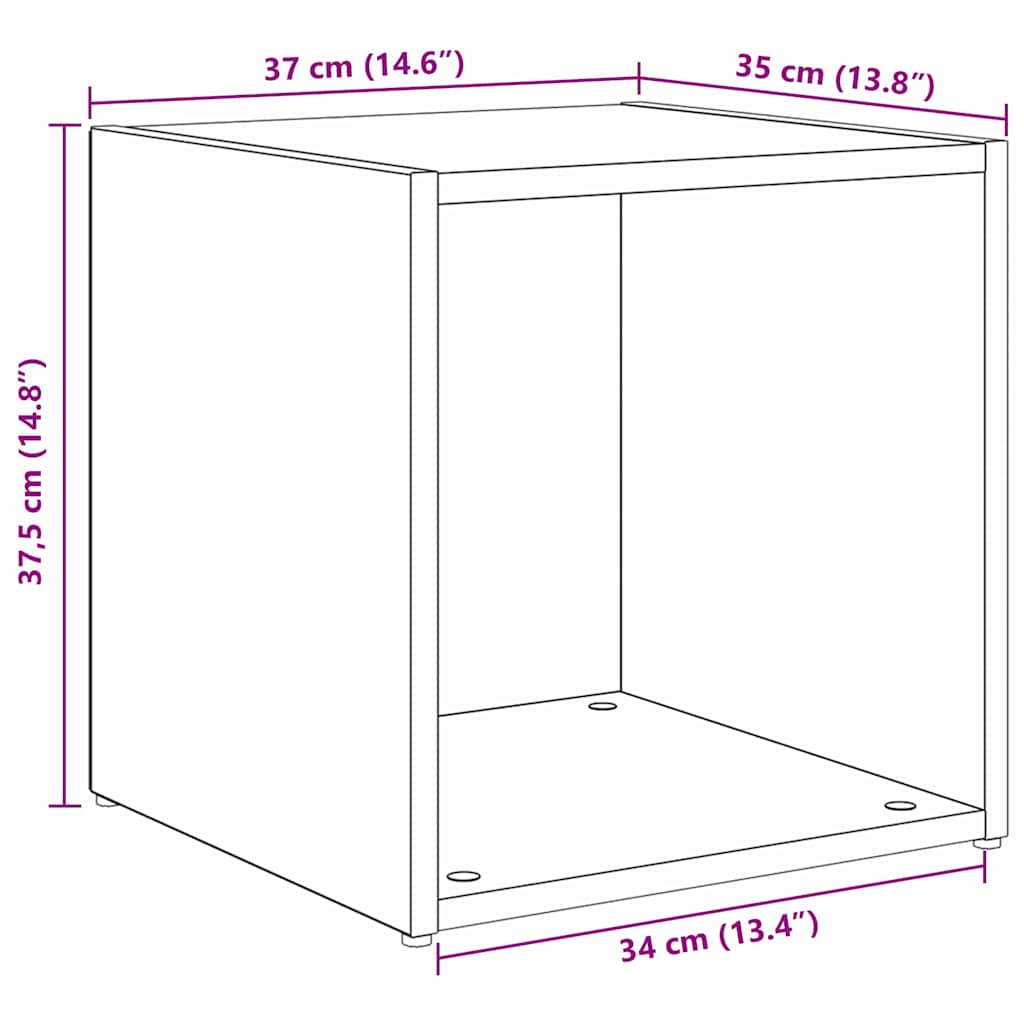 TV-Schrank Set Wandmontiert 8 pcs Artisan-Eiche Holzwerkstoff