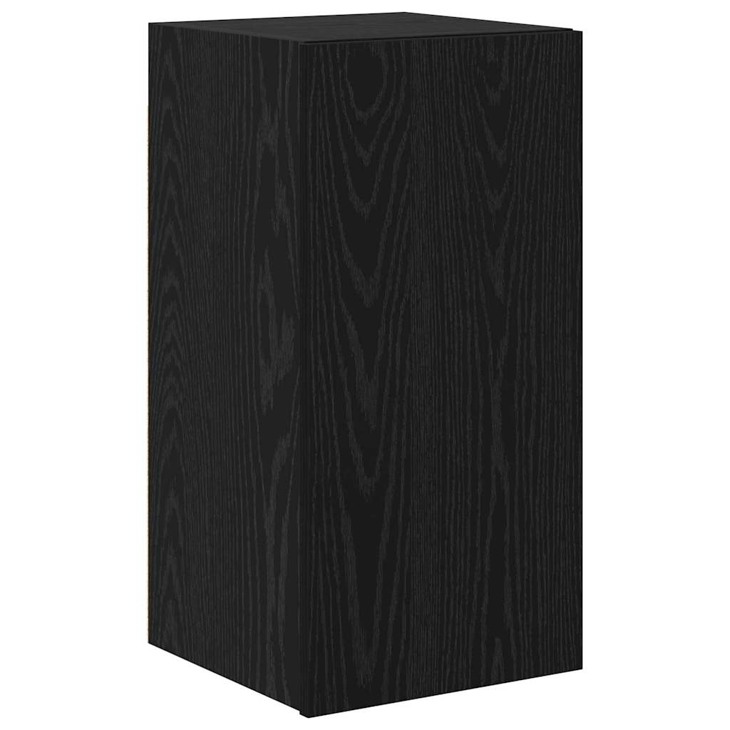 TV-Schrankset 4 pcs Schwarz Eichen-Optik Holzwerkstoff