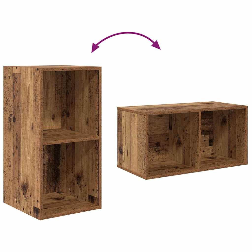 TV-Schrankset Wandmontiert 4 pcs Altholz Holzwerkstoff