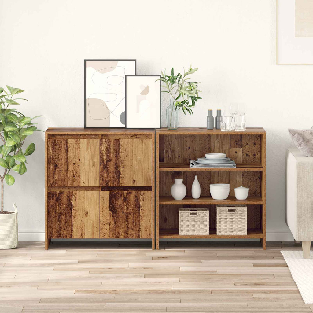 Sideboard 2 pcs Altholz 70 x 41 x 75 cm Holzwerkstoff