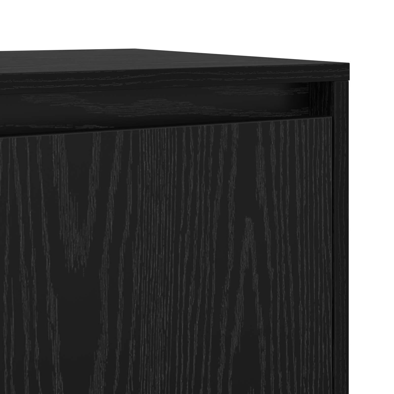 Sideboard 2 pcs Schwarz Eichen-Optik 70 x 41 x 75 cm